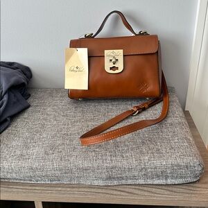 NWT Patricia Nash Rich Brown Leather Satchel